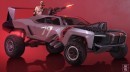 Dodge Charger "Battle Bruiser" rendering