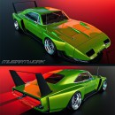 Dodge Charger Daytona widebody restomod rendering by musartwork on Instagram