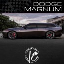 Dodge Charger Daytona SRT Magnum Concept revival rendering by jlord8