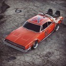 Dodge Charger "Dukes To The Future" General Lee rendering
