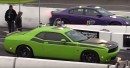 Dodge Charger Hellcat Drag Races Challenger Scat Pack