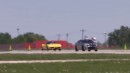 Dodge Charger Hellcat Drag Races Ferrari 458 in the 1/2-Mile