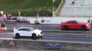 Dodge Charger SRT Hellcat races C8 Chevy Corvette, BMW 335i, Audi RS 3 on DRACS