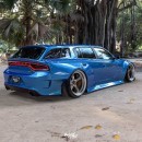 Dodge Charger Hellcat Wagon Widebody Rendering