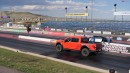 Dodge Charger Pursuit drag races Ford F-150 Raptor R