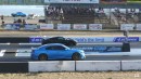Dodge Charger SRT 392 vs C8 Chevy Corvette on Wheels