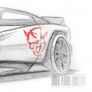 Dodge Charger SRT Hellcat Demon rendering by designedevil