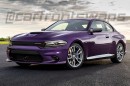 Dodge Charger face swap with 2022 BMW M240i and Porsche 911 render by carfrontswaps on Instagram