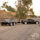 Dodge Charger Ute hauls C3 Chevy Corvette Speedster rendering by wb.artist20
