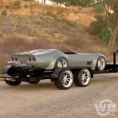 Dodge Charger Ute hauls C3 Chevy Corvette Speedster rendering by wb.artist20