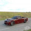 Dodge Charger SRT Hellcat Ute Widebody rendering by wb.artist20