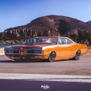 Dodge Coronet Super Bee "Orange Oath" rendering