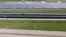 Dodge vs Chevy No-Prep Showdown! 1025hp DEMON drag races Z06 Corvette