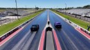 1,025 HP Dodge Demon 170 vs 1,234 HPLucid Sapphire 1/4 Mile Drag Race