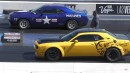 Dodge Challenger SRT Demon drags Challenger T/A & Scat Pack on Wheels