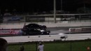 Dodge Demon Drag racing Challenger, ZR1, and Turbo Mustang