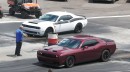 Dodge Challenger Demon takes on Challenger Hellcat Redeye