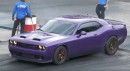 Dodge Challenger Demon takes on Challenger Hellcat Redeye over a quarter mile