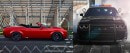2018 Dodge Demon convertible and police car renderings