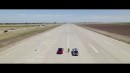 Dodge Durango SRT Hellcat Drag Races Tesla Model Y Performance