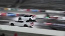 Dodge Hellcat Drag Races Tesla Model 3