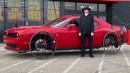 Dodge Challenger Hellcat on Horse & Buggy Wheels Is an Amish Muscle Car