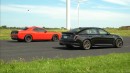 2022 Cadillac CT5-V Blackwing vs Dodge Challenger Hellcat, the V8 Showdown You Needed. Drag Race.