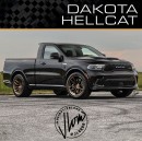 Dodge Ram Dakota Hellcat rendering
