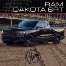 Dodge Ram Dakota SRT rendering by jlord8