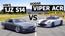Dodge Viper ACR Drag Races 1JZ-Swapped 240SX, Surprises Follow