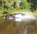 Dodge Viper Does Burnouts In a Puddle