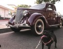 Bubba and a 1936 Ford Tudor Deluxe 5-Window Coupe