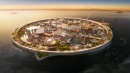 Dogen City is a floating city for 40,000 residents, with a focus on health and self-sufficiency