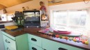 "Dolly" Is a School Bus Turned Tiny Home/Recording Studio With a Funky, Retro Interior