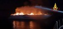 Naseem burns off the coast of Italy, sinks