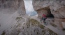 trials mountain biker Tom Ohler riding in the Dolomites/Italy