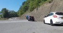 Douchebag Ford Focus RS Driver Drifts into a Ditch