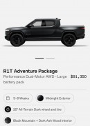 Rivian R1T Dual-Motor Large pack in the R1 Shop
