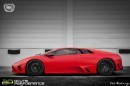 DPE Wheels for Matte Red Lamborghini Murcielago