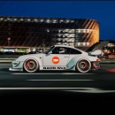 “Dream Spec” Porsche 993 GT2 Evo RWB rendering by sdesyn