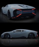 Hyundai Ioniq N Sport Coupe & Lexus LFA & Bugatti Starlight EV renderings