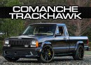 Jeep Comanche with Grand Cherokee Trackhawk power rendering by jlord8
