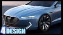 Hyundai Sonata Concept rendering by FutureAutoVisions