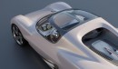 Porsche 719 mid-engine sports car rendering by tbrd_design