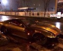 Wrecked Gold Chrome Ferrari 599 GTB