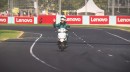 Sebastian Vettel Scooter on Track