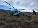 Helicopter crashes after being struck by elk