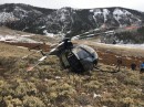 Helicopter crashes after being struck by elk