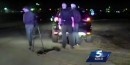 Drunken man drives into the set of DUI prevention video