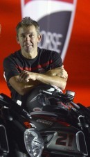 Troy Bayliss and the Ducati Diavel